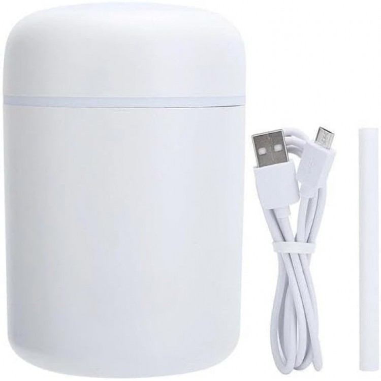 BUFFER® Usb Rengarenk Işıklı 300 ml Ulrasonik Hava Nemlendirici Buhar Makinesi Ve Hava Aroma Difüzörü Bebeciden