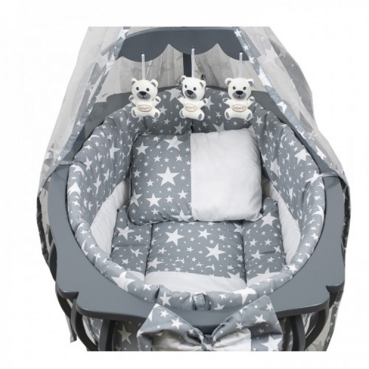 HÜNKAR SALLANIR BEŞİK, GRİ, 60X100 BEBECİDEN