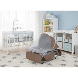 Çift Yönlü Sallanabilir Lüks Ana Kucağı ve Bebek Dinlenme Koltuğu – Ergonomik Tasarım Kahve