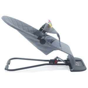 Eniyisiannesi Lüx Pamuklu Keten Ana Kucağı + Oyuncak Aparatlı Gri  Bebeciden