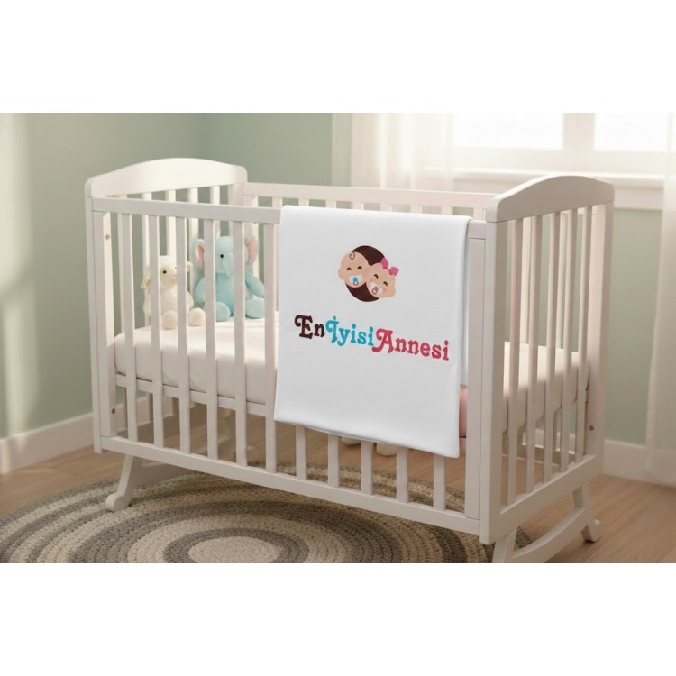 %100 Pamuklu Lüks Bebek Battaniyesi - 90x90 cm Büyük Boy - Yumuşak ve Antialerjik