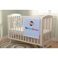 %100 Pamuklu Lüks Bebek Battaniyesi - 90x90 cm Büyük Boy - Yumuşak ve Antialerjik