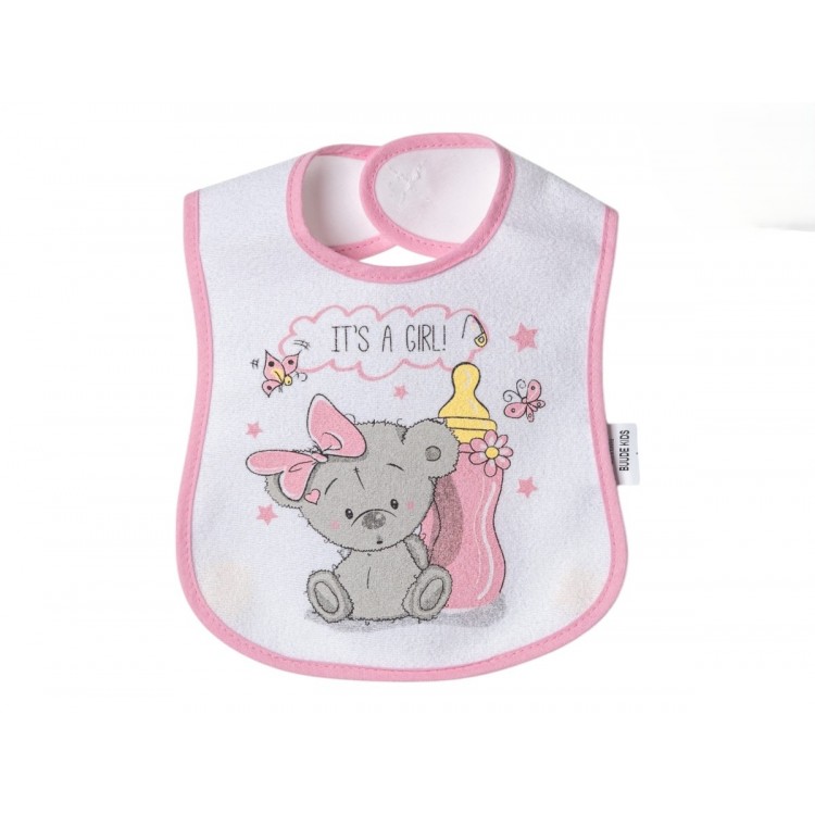 Bebeciden Baskılı  Pamuklu Bebek Mama Önlüğü - Yumuşak Dokulu ve Şık Tasarım