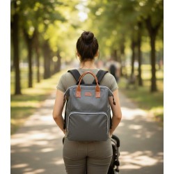 Nenny Unısex Önünde Büyük Cepli Fermuarlı Çanta Bebeciden 