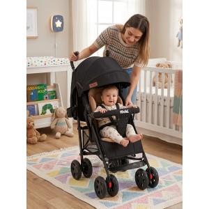 Bebeciden Siyah Konfor Tam Yatar Baston  Bebek Arabası – Şıklık ve Rahatlık Bir Arada