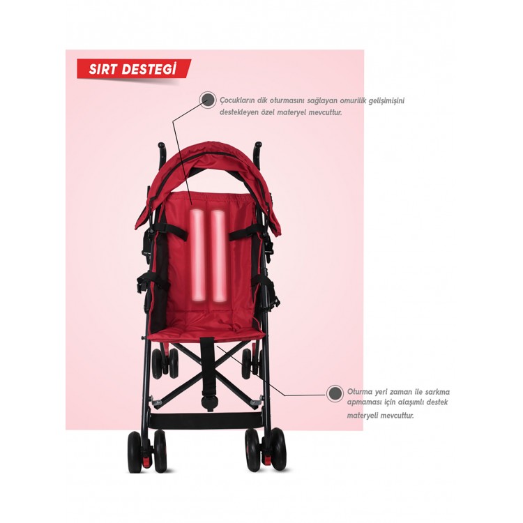 Rival Tokyo Baston Bebek Arabası Antrasit Bebeciden