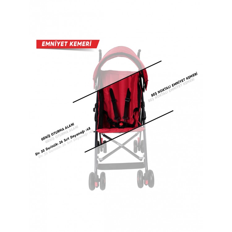 Rival Tokyo Baston Bebek Arabası Antrasit Bebeciden