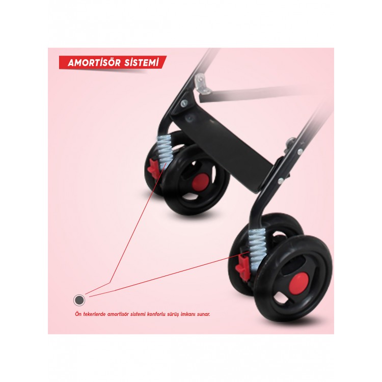 Rival Tokyo Baston Bebek Arabası Antrasit Bebeciden