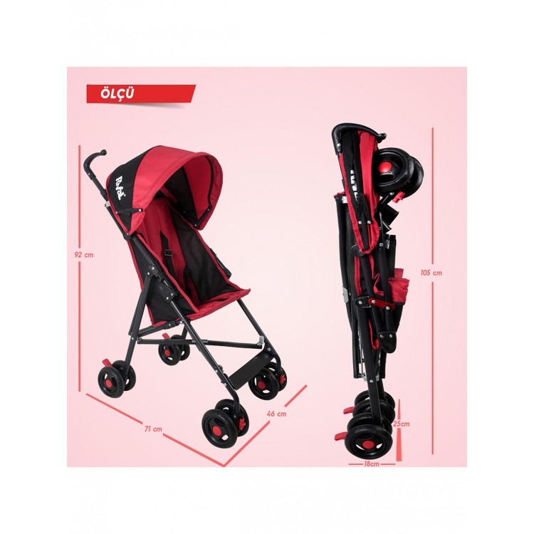 Rival Tokyo Baston Bebek Arabası Antrasit Bebeciden