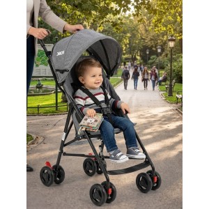 Rival Tokyo Baston Bebek Arabası Gri Bebeciden