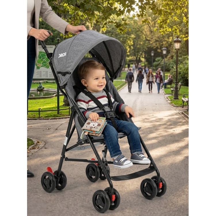 Rival Tokyo Baston Bebek Arabası Gri Bebeciden