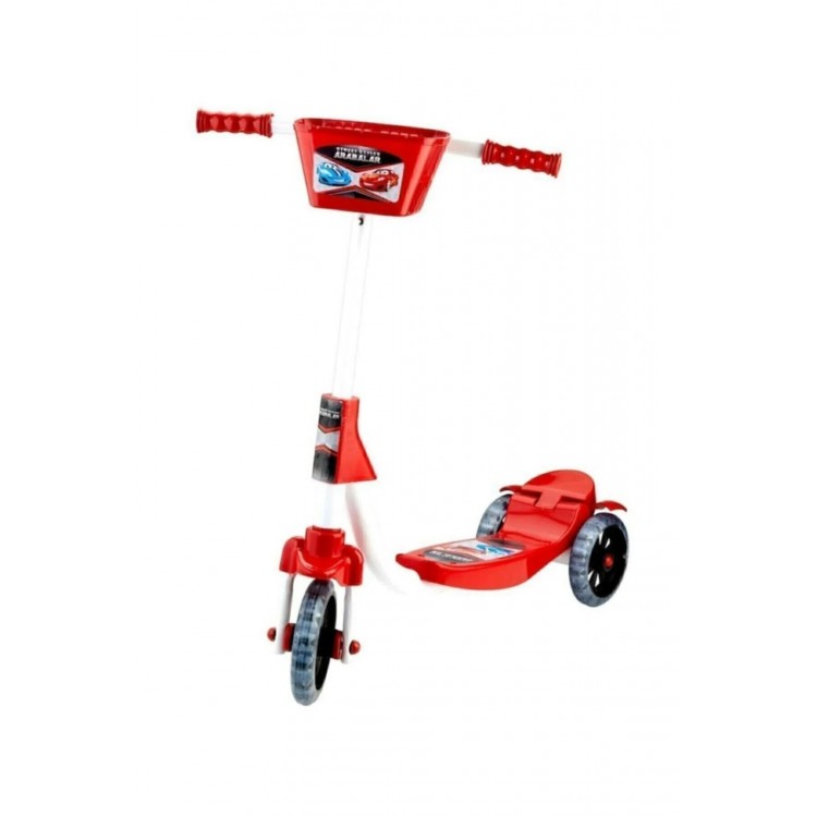 Bebeciden Silikon Tekerli Sepetli Frenli Scooter