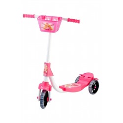 Bebeciden Silikon Tekerli Sepetli Frenli Scooter