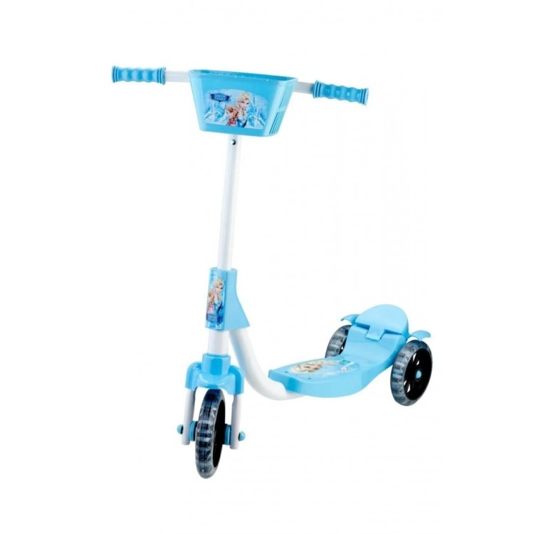 Bebeciden Silikon Tekerli Sepetli Frenli Scooter
