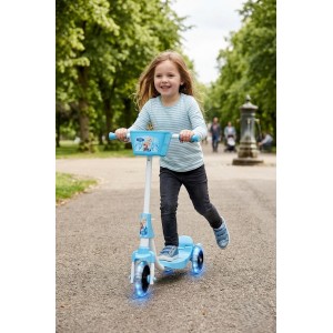 Bebeciden Silikon Tekerli Sepetli Frenli Scooter