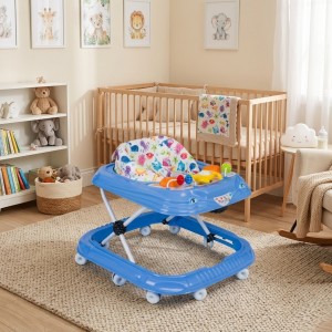 Bebeciden Taşpınar Kornalı Yürüteç Mavi