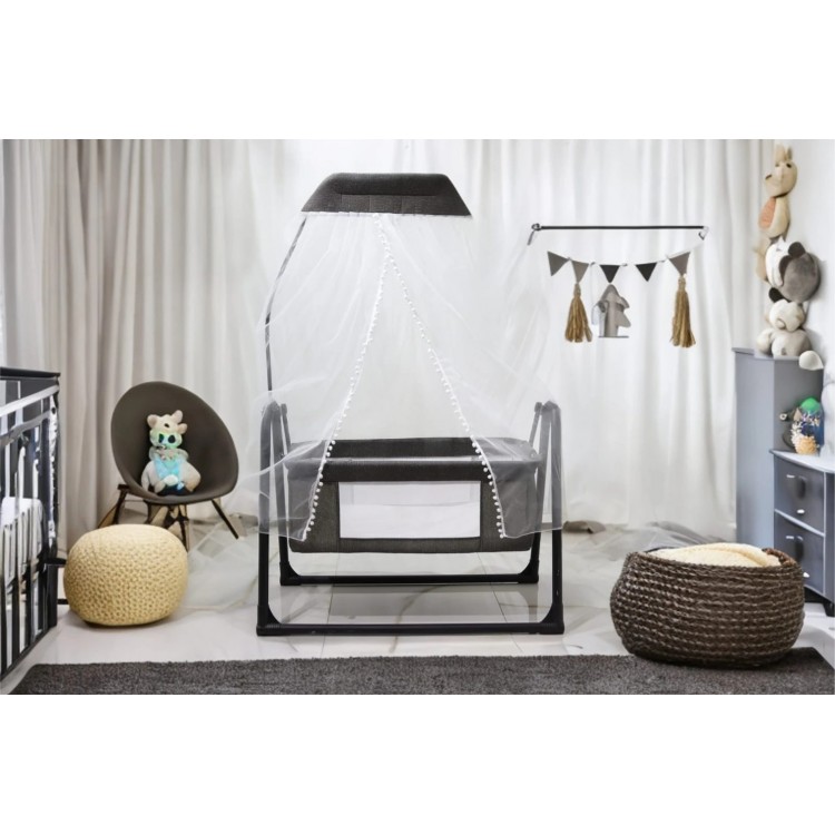 Anne Yanı Sallanır Portatif Beşik Gri Bebeciden Anne Yanı Sallanır Portatif Beşik Gri Bebeciden