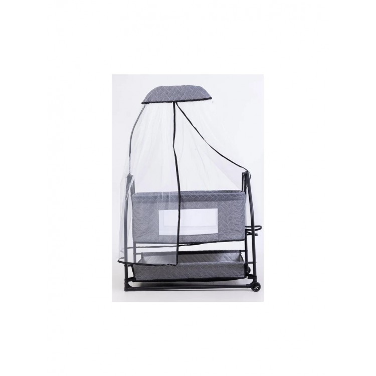 Eniyisiannesi Fileli Silinebilir Portatif Sallanır Anne Yanı Beşik Sepet Beşik Hamak Beşik Gri