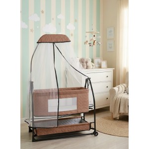 Eniyisiannesi Fileli Silinebilir Portatif Sallanır Anne Yanı Beşik Sepet Beşik Hamak Beşik Kahve