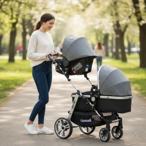 Babyfox Granada Lüx İkiz Travel Sistem Bebek Arabası | bebeciden.com