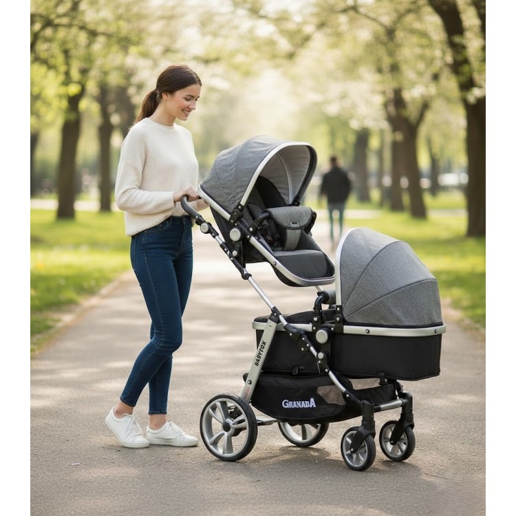 Babyfox Granada Lüx İkiz Travel Sistem Bebek Arabası | bebeciden.com Babyfox Granada Lüx İkiz Travel Sistem Bebek Arabası | bebeciden.com