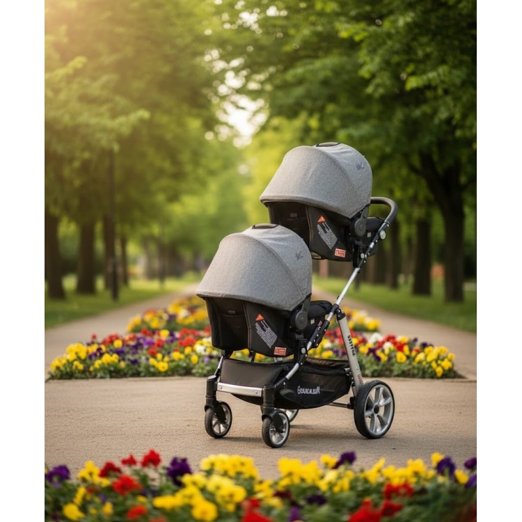 Babyfox Granada Lüx İkiz Travel Sistem Bebek Arabası | bebeciden.com Babyfox Granada Lüx İkiz Travel Sistem Bebek Arabası | bebeciden.com