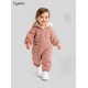 İçi Polarlı Kışlık Bebek Tulumu - Kapüşonlu & Peluş Astarlı (0-12 Ay)