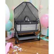 Triesta Anne Yanı (ön kısmı açılır) Sallanır Tekerlekli Sabitlemeli Katlanır Portatif Sepet Beşik Gri