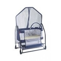 Triesta Anne Yanı (ön kısmı açılır) Sallanır Tekerlekli Sabitlemeli Katlanır Portatif Sepet Beşik Lacivert