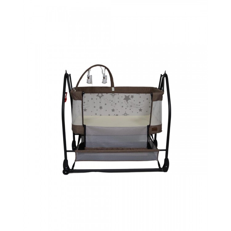 Triesta Anne Yanı (ön kısmı açılır) Sallanır Tekerlekli Sabitlemeli Katlanır Portatif Sepet Beşik Kahve Triesta Anne Yanı (ön kısmı açılır) Sallanır Tekerlekli Sabitlemeli Katlanır Portatif Sepet Beşik Kahve