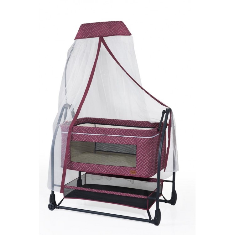 Lentini Monza Anneyanı Lux Tekerlekli Fileli Sabitlemeli Cibinlikli Katlanır Portatif Sepet Beşik Lentini Monza Anneyanı Lux Tekerlekli Fileli Sabitlemeli Cibinlikli Katlanır Portatif Sepet Beşik