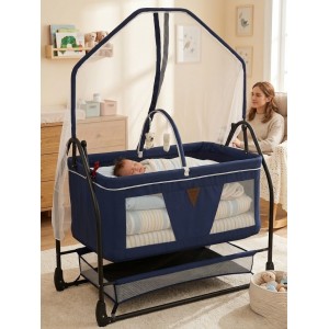 Eniyisiannesi Biella Oyununcaklı (60 * 100) Anneyanı Büyük Boy Süet Kumaş Sepet Beşik Bebeciden