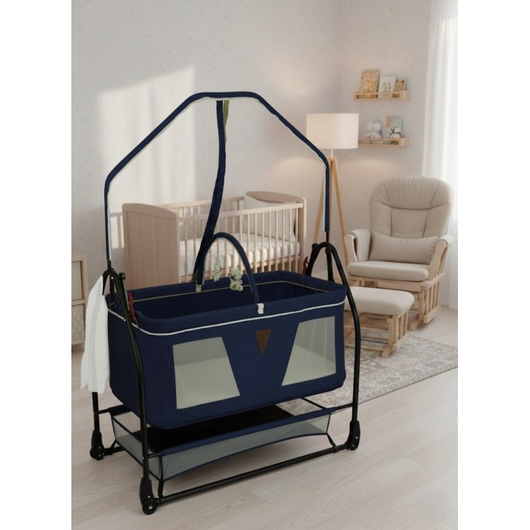 Eniyisiannesi Biella Oyununcaklı (60 * 100) Anneyanı Büyük Boy Süet Kumaş Sepet Beşik Bebeciden