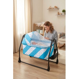 bebeciden Katlanır Portatif Taşınabilir Anne Yanı Sepet Hamak Beşik