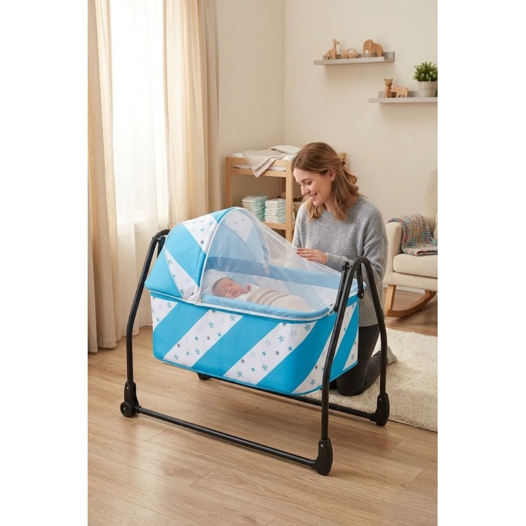bebeciden Katlanır Portatif Taşınabilir Anne Yanı Sepet Hamak Beşik