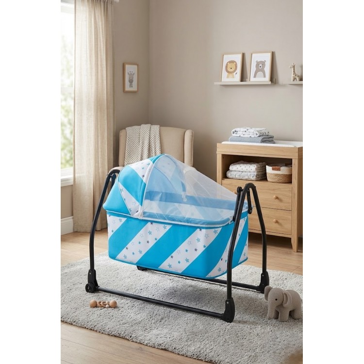 bebeciden Katlanır Portatif Taşınabilir Anne Yanı Sepet Hamak Beşik
