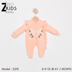 Zeo 2210 ÇİÇEKLİ Tulum Bebeciden Somon