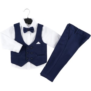 Erkek Çocuk Lacivert Yelekli Takım Elbise | 18 Ay - 4 Yaş | Bebeciden