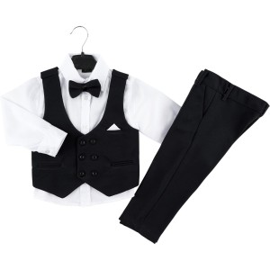 Erkek Çocuk Lacivert Yelekli Takım Elbise | 18 Ay - 4 Yaş | Bebeciden