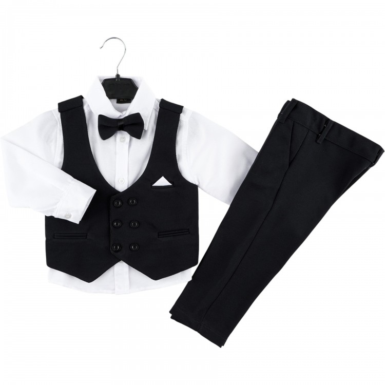 Erkek Çocuk Lacivert Yelekli Takım Elbise | 18 Ay - 4 Yaş | Bebeciden