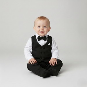 Erkek Çocuk Lacivert Yelekli Takım Elbise | 18 Ay - 4 Yaş | Bebeciden