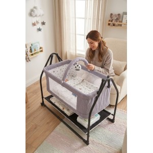 Bebeciden 50x90 Eko Oyuncaklı Sepet Beşik: Hem Ekonomik Hem Sapasağlam! (Vizon)