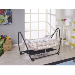 Rumiki Kolay Kurulumlu Lüks Beşik Hamak Bebeciden Kahve