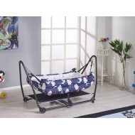 Rumiki Kolay Kurulumlu Lüks Beşik Hamak Bebeciden Laciverd 