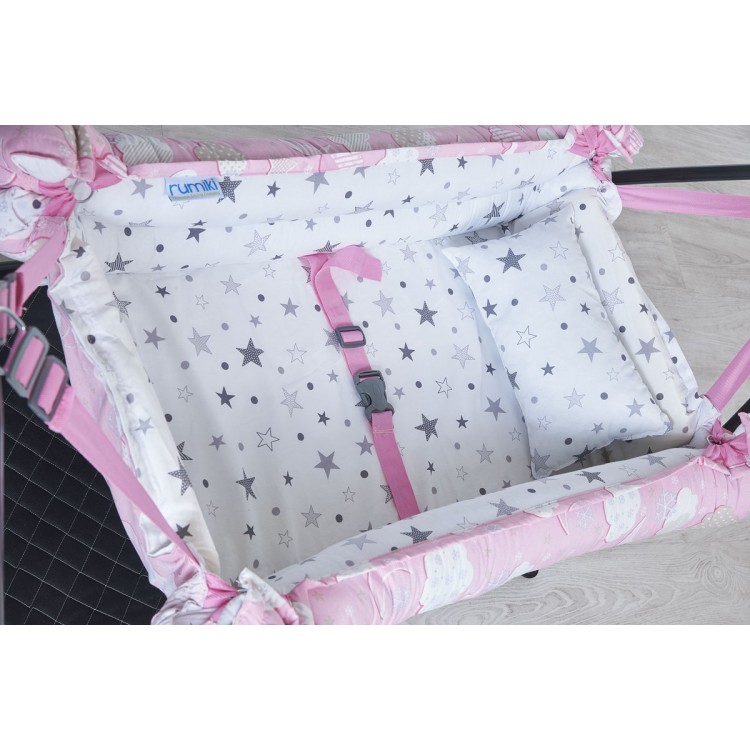 Rumiki Kolay Kurulumlu Lüks Beşik Hamak Bebeciden Pembe Rumiki Kolay Kurulumlu Lüks Beşik Hamak Bebeciden Pembe